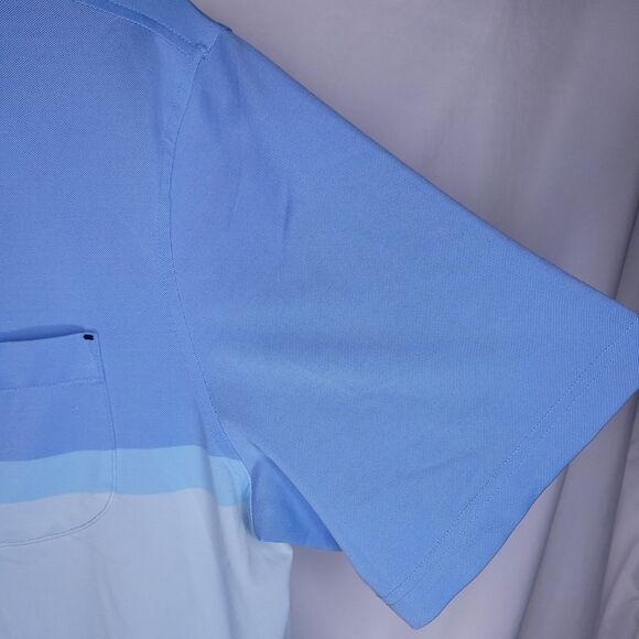 Stitch Polo Shirt Mens M/L Blue Colorblock Golf Performance - Picture 4 of 11